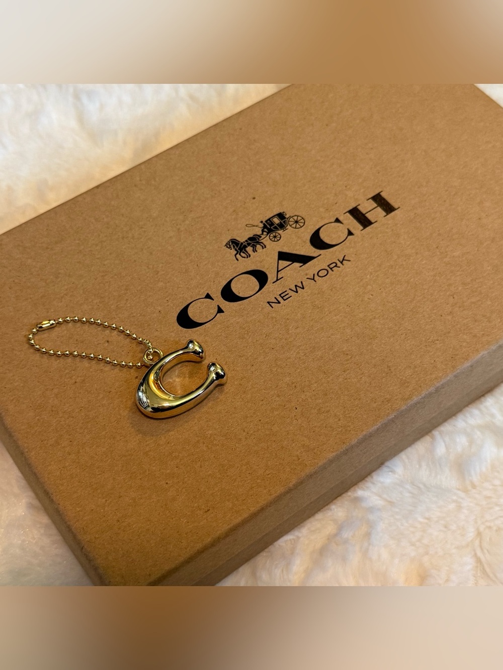 COACH Gold Tone Bag Bag Charm